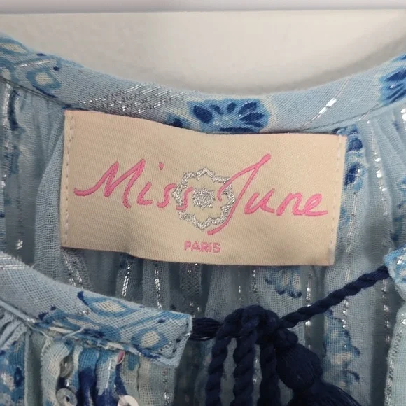 Miss june paris la blouse roumaine embellished top - Picture 3 of 7